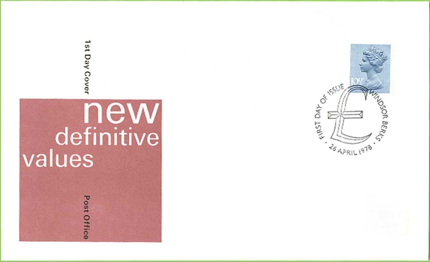 1978 GB - FDC - 10½p Changed Definitive (Addressed)